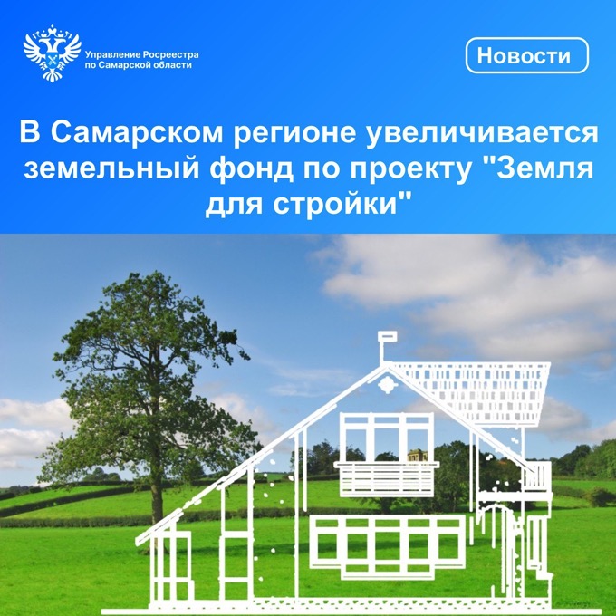 Пресс-релиз от 05.04.2024г. «В Самарском регионе увеличивается земельный фонд по проекту «Земля для стройки»